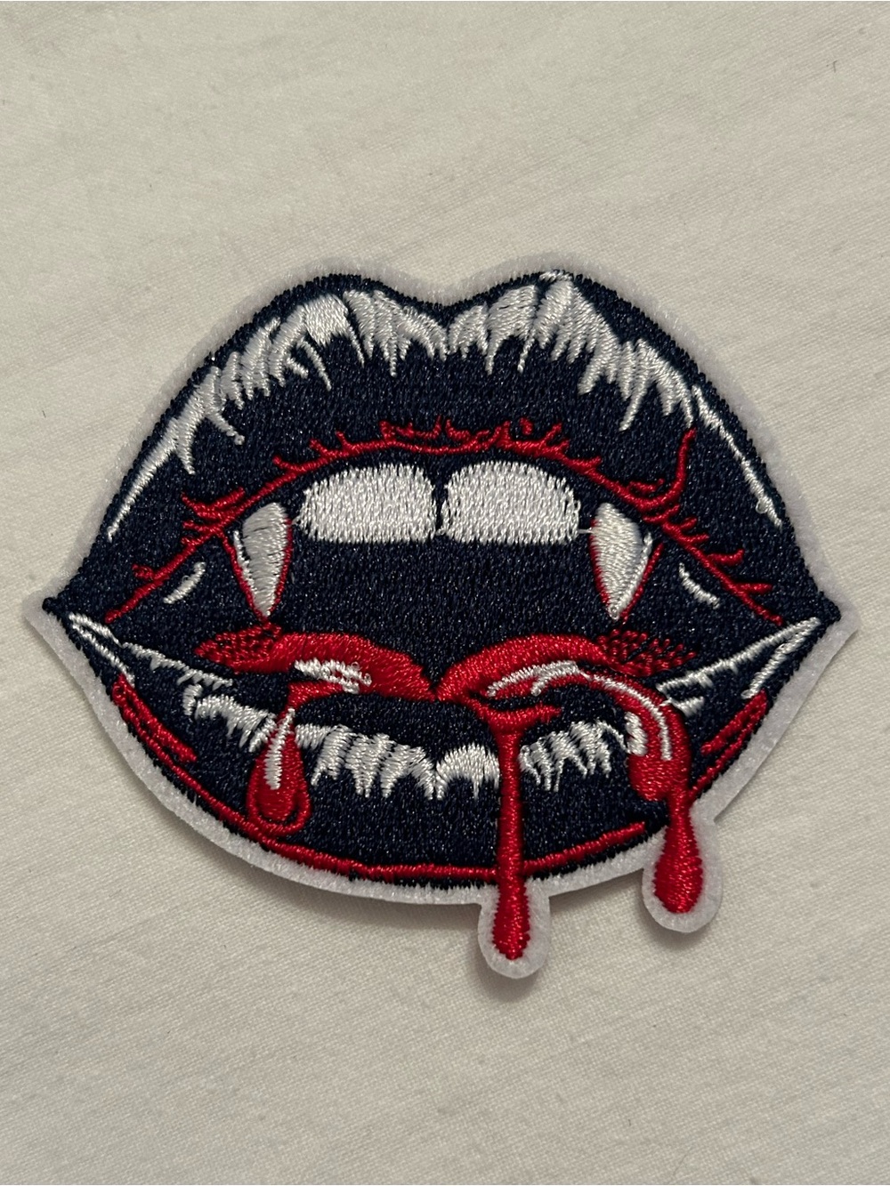 Gothic Punk Dark Vampire Romance Iron On Patch